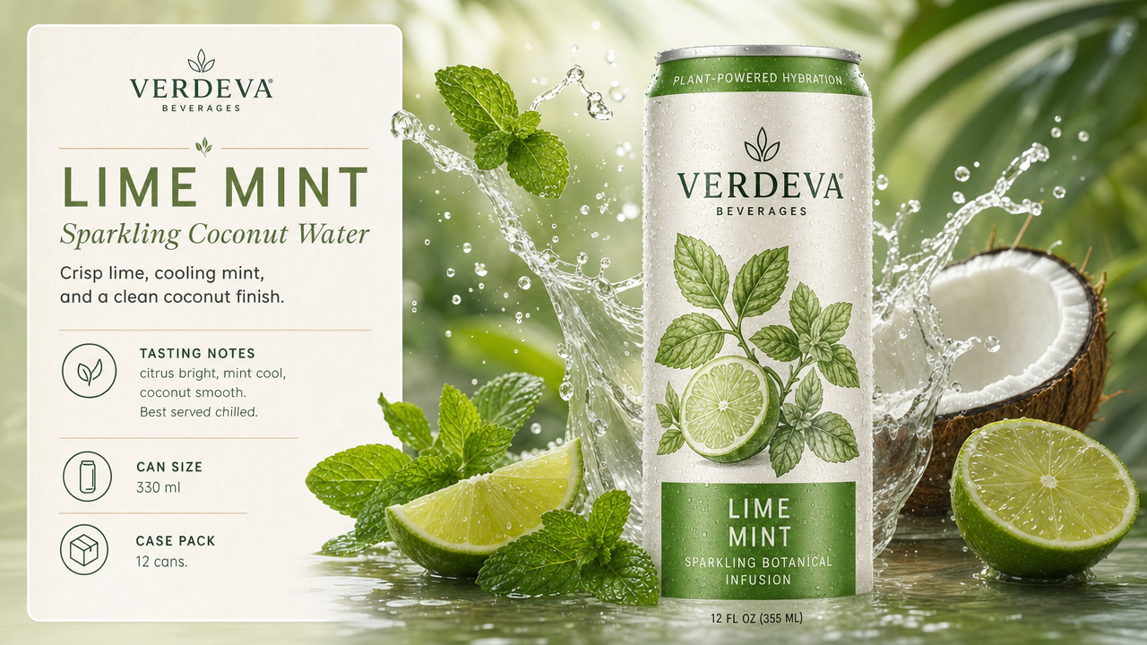 Verdeva catalog page 3 — Lime Mint Feature