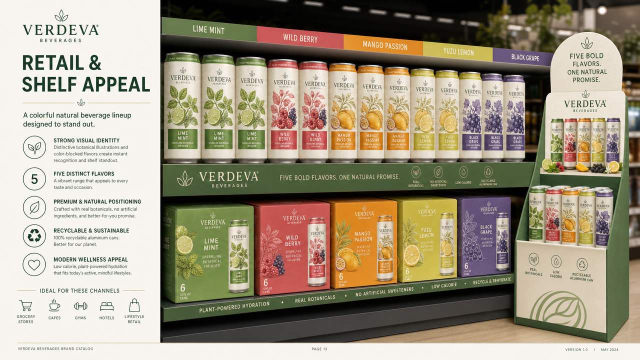 Verdeva catalog page 13 — Retail & Shelf Appeal